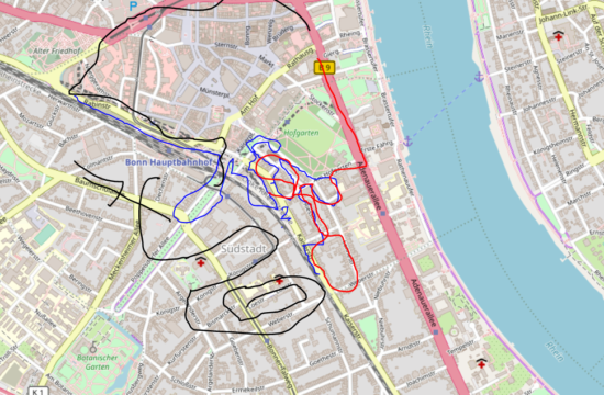 So stellt sich unser Autor die Verkehrsführung vor. Daten von OpenStreetMap - Veröffentlicht unter ODbL